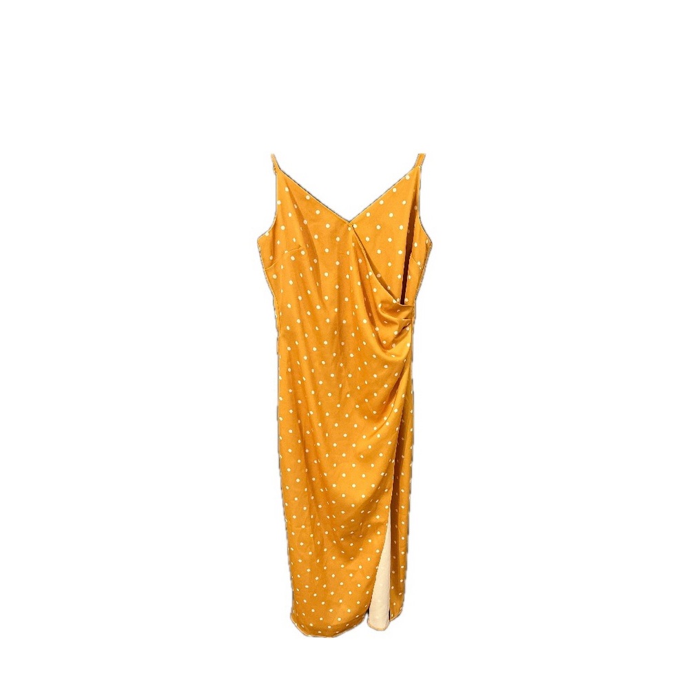Yellow poka dot dress